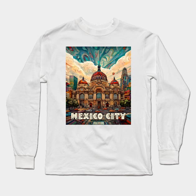 Mexico City Long Sleeve T-Shirt by MBNEWS